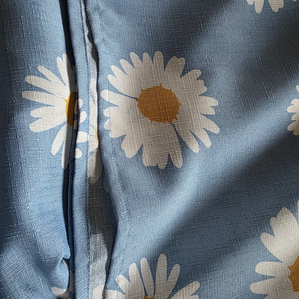 Blue Daisy Print Fabric